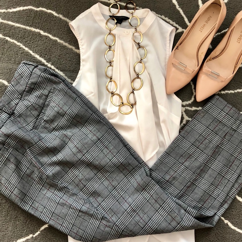 BR Jackson fit red/black/white plaid paint 4p